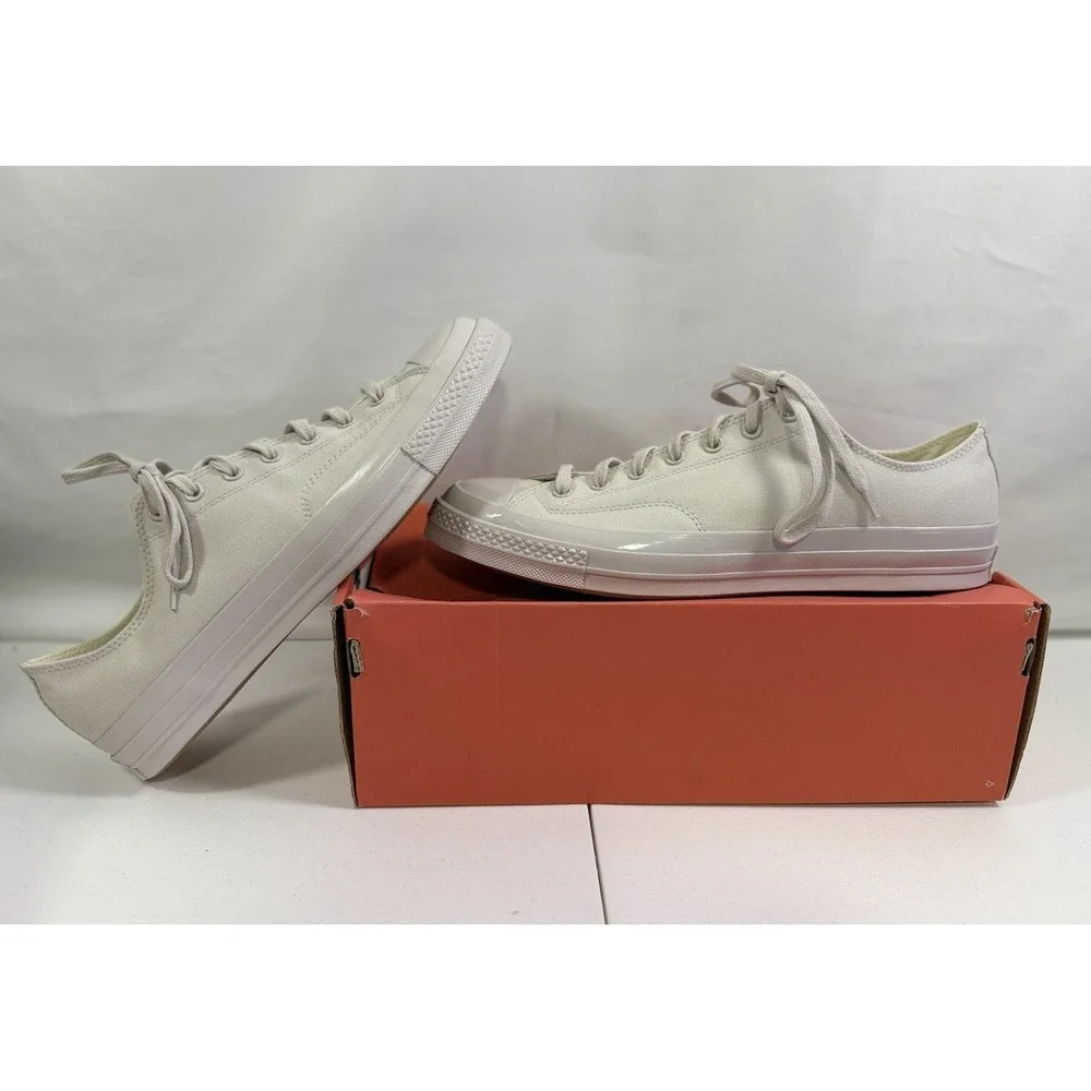 Converse Mens 13 Chuck 70 OX Low Monochrome Pale Putty A09820C New